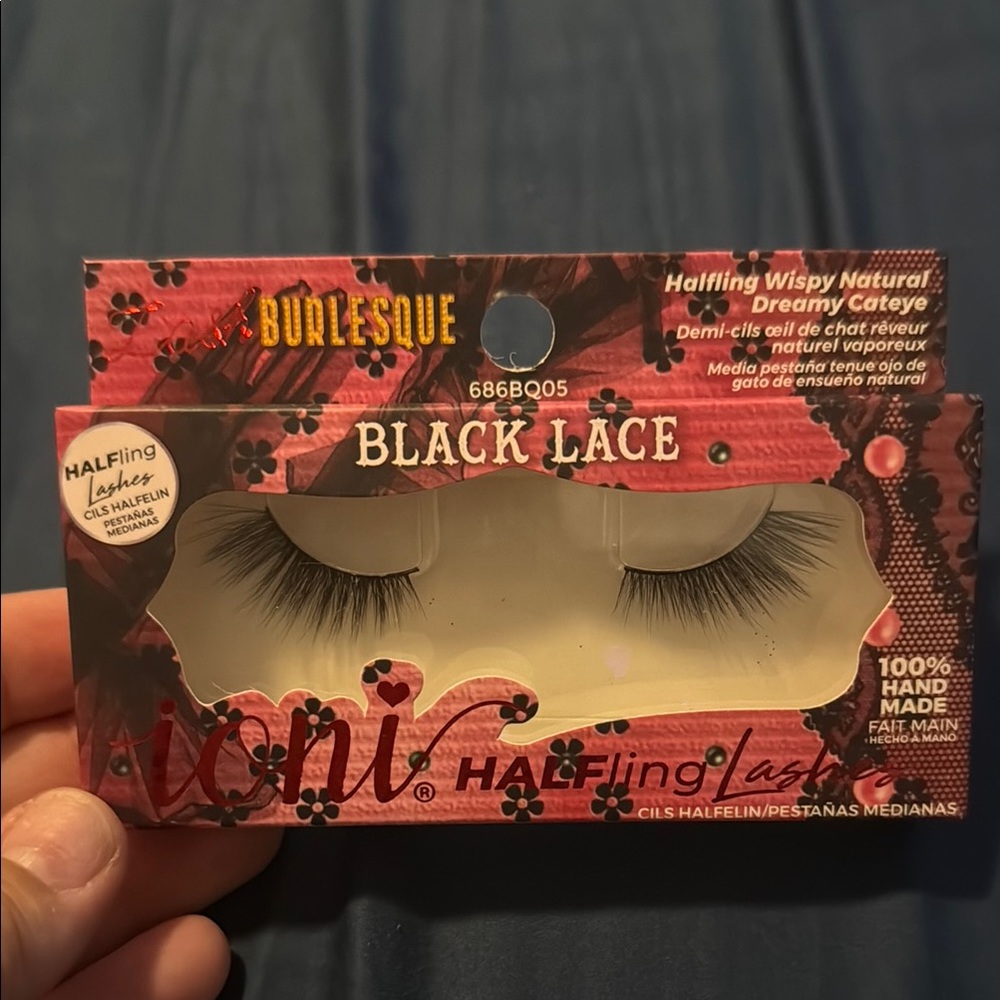 Black Lace Half Lashes
